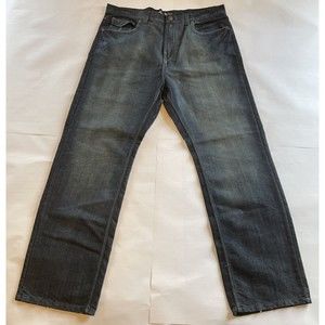 Brooklyn Xpress Men's Size 40x34 Jeans Denim Distressed Dark Wash 121381